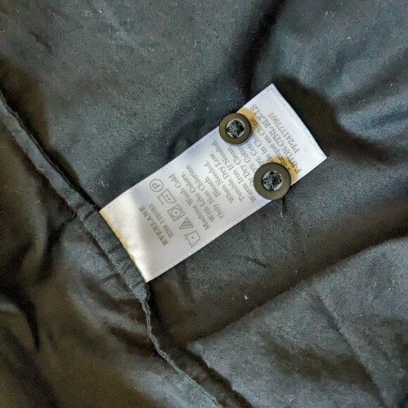 Everlane Cotton Air Button Up Long Sleeve Black Shirt 0 Small - Picture 6 of 6